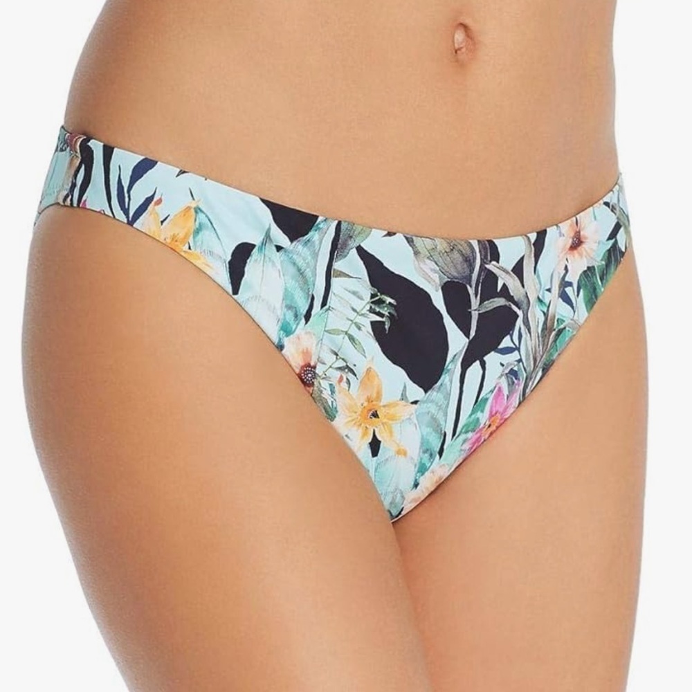 NWT Nanette Lepore Women's Hipster Bikini Bottom size 14 Blooming Botanical